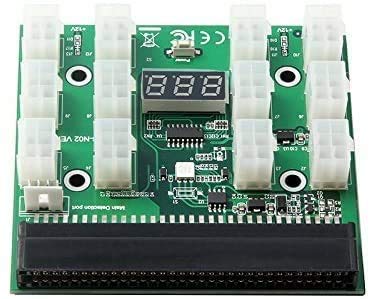 DPS-1200FB/QB PCI-E 6Pin Add 2PSU Mining BTC Power Supply Breakout Board Adapter Connector Module (2pcs)