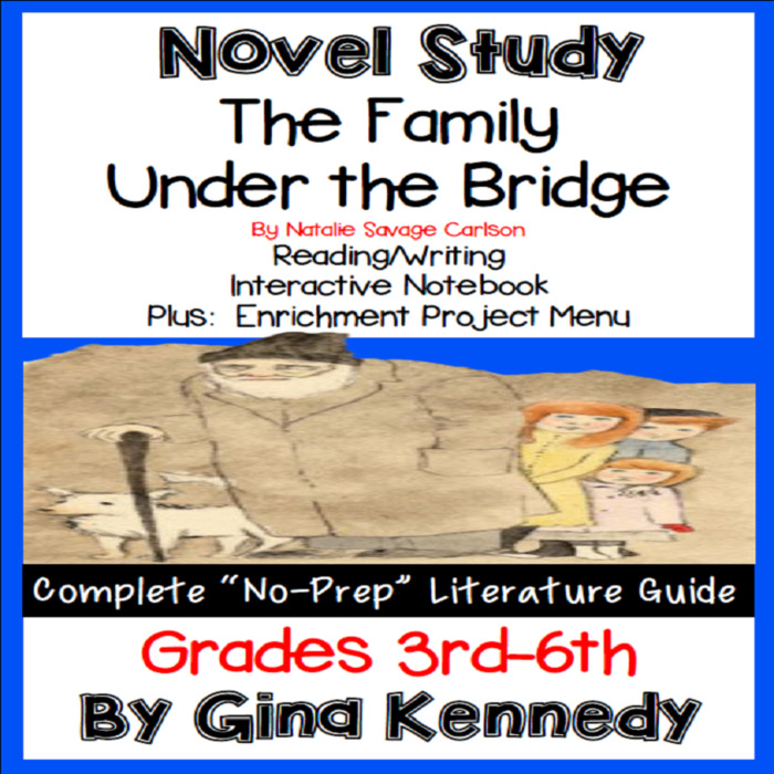 Novel Study- The Family Under the Bridge by Natalie Savage Carlson and Project Menu | The Storepaperoomates Retail Market - Fast Affordable Shopping