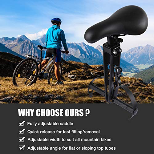 VELIHOME Kids Bike Seat for Mountain Bikes,Bicycle Seat for Kids,Mountain Bikes Accessories Seat Handlebar for Kids Toddler, Front Mounted Detachable Mountain Bike Child Seats(2-5 Years) | The Storepaperoomates Retail Market - Fast Affordable Shopping