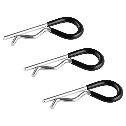 Trailer Hitch Pin Clip with Vinyl-Coated Handle for Comfort Grip Fits ½ Inch and 5/8” Hitch Pins, Set of 3 R Clips – by Goreks | The Storepaperoomates Retail Market - Fast Affordable Shopping