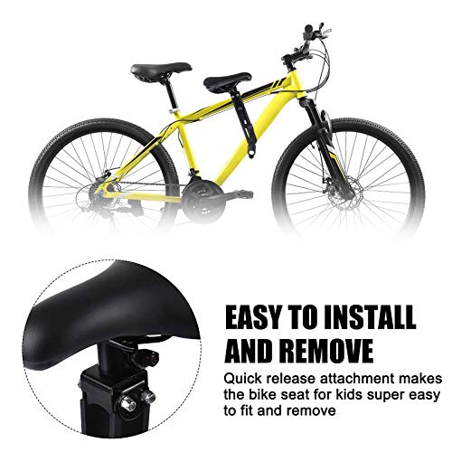VELIHOME Kids Bike Seat&Armrest for Mountain Bikes,Kids Bike Seat,Bicycle Seat Toddler,Mountain Bikes Accessories Front Mounted Child Bike Seat for Children 2-5 Years,Easy to Install(Black) | The Storepaperoomates Retail Market - Fast Affordable Shopping