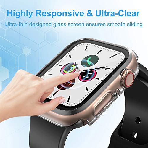 VASG [10 Pack] Hard PC Case Compatible with Apple Watch Series 6 / SE / Series 5 / Series 4 40mm with Built in Tempered Glass Screen Protector, Ultra-Thin Full Cover Bumper Compatible with iWatch 40mm | The Storepaperoomates Retail Market - Fast Affordable Shopping