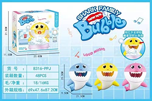 BVLFOOK Shark Bubble Machine Baby Bath Toys Singing Bath Time Bubble Machine (Blue) | The Storepaperoomates Retail Market - Fast Affordable Shopping