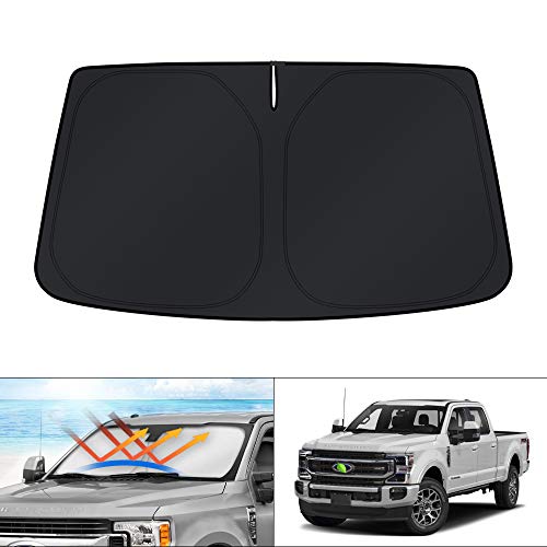 KUST Custom Fit Sunshade for Ford F250 2017 2018 2019 2020 2021 2022 2023 F-250 Window Shade Windshield Foldable Heat Shield Blocks UV Rays Keep Your Car Cooler | The Storepaperoomates Retail Market - Fast Affordable Shopping