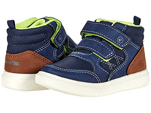 Stride Rite 360 Baby Boys Cedric High Top Sneaker, Navy, 9 Toddler US | The Storepaperoomates Retail Market - Fast Affordable Shopping