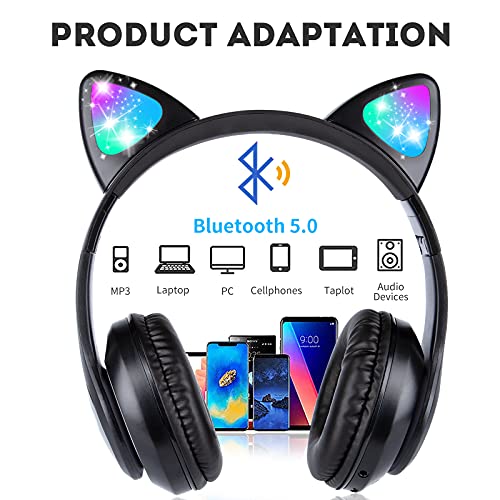 ONXE Kids Bluetooth Headphones, Over Ear Wireless Headsets with Microphone for Boys Girls Teens up to 10 Hours Playtime, with HD Stereo Sound, for iPad, Cellphone, Tablet, PC (Black) | The Storepaperoomates Retail Market - Fast Affordable Shopping