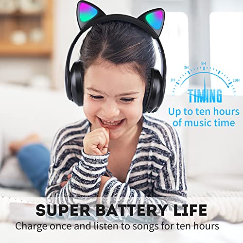 ONXE Kids Bluetooth Headphones, Over Ear Wireless Headsets with Microphone for Boys Girls Teens up to 10 Hours Playtime, with HD Stereo Sound, for iPad, Cellphone, Tablet, PC (Black) | The Storepaperoomates Retail Market - Fast Affordable Shopping