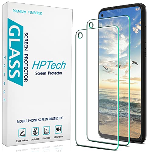 HPTech (2-Pack) Compatible for Moto G Power 2021 Tempered Glass Screen Protector, 9H Hardness, Cutout Camera Hole, HD Clear Case Friendly | The Storepaperoomates Retail Market - Fast Affordable Shopping