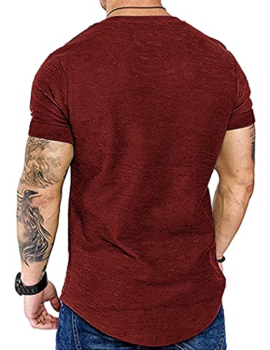 COOFANDY Men’s Muscle T Shirt Fashion Hipster Fitness Athletic Quick Dry Fit Tee | The Storepaperoomates Retail Market - Fast Affordable Shopping