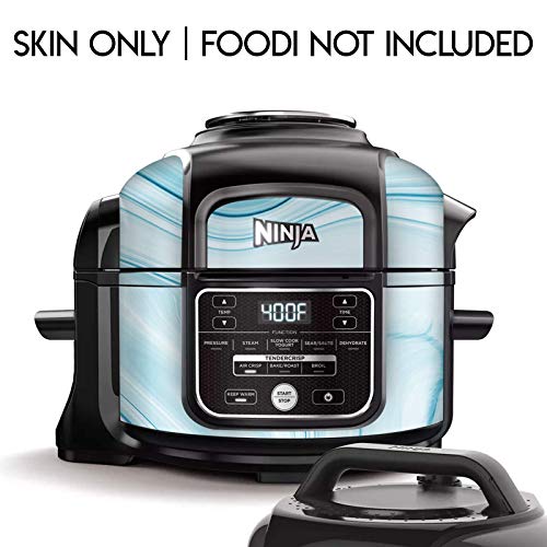 KRAFT’D Wrap for Ninja Foodi 5 Quart – QT Accessories Cover Sticker – Wraps fit Deluxe Cooker Mdl: FD101 | Blue Geode Swirl | The Storepaperoomates Retail Market - Fast Affordable Shopping