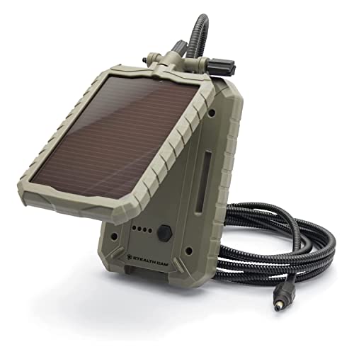 Stealth Cam Durable Sol-Pak 3X Solar Battery Pack | 12V Solar Power Panel, 3000 MAH Rechargeable Battery & 10ft Insulated Cable | Compatible with All Wireless/Cellular Trail Cameras | The Storepaperoomates Retail Market - Fast Affordable Shopping