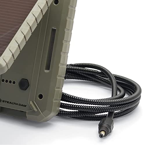 Stealth Cam Durable Sol-Pak 3X Solar Battery Pack | 12V Solar Power Panel, 3000 MAH Rechargeable Battery & 10ft Insulated Cable | Compatible with All Wireless/Cellular Trail Cameras | The Storepaperoomates Retail Market - Fast Affordable Shopping