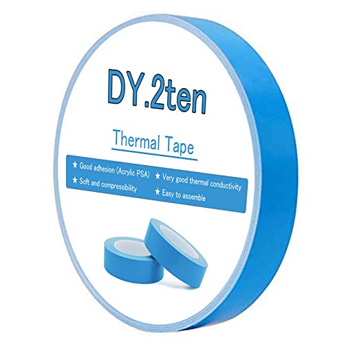 DY.2ten Thermal Adhesive Tape 10mmx25mx0.2mm, Double Sided Thermally Conductive Tapes,Cooling Tape for Heat Sink,LED Strips,Computer CPU, GPU,Coolers,SSD Drives,High Durability | The Storepaperoomates Retail Market - Fast Affordable Shopping