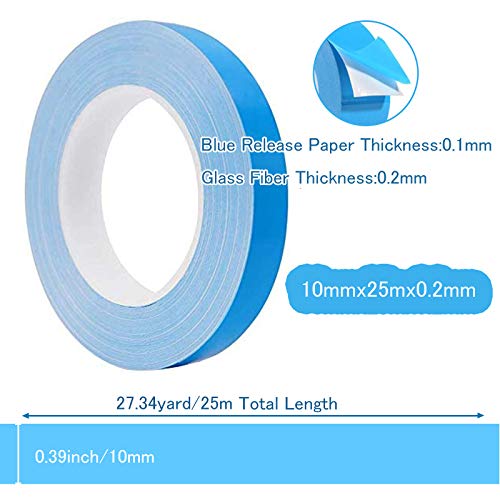 DY.2ten Thermal Adhesive Tape 10mmx25mx0.2mm, Double Sided Thermally Conductive Tapes,Cooling Tape for Heat Sink,LED Strips,Computer CPU, GPU,Coolers,SSD Drives,High Durability | The Storepaperoomates Retail Market - Fast Affordable Shopping