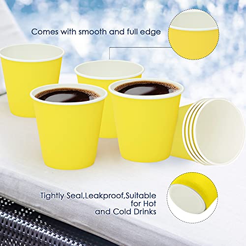 Turbo Bee 300Pack 3oz Small Paper Cups,Disposable Yellow Bathroom Cups, Mouthwash Cups,Espresso Cups, Hot/Cold Beverage Drinking Cup for Party, Picnic,Travel and Event | The Storepaperoomates Retail Market - Fast Affordable Shopping
