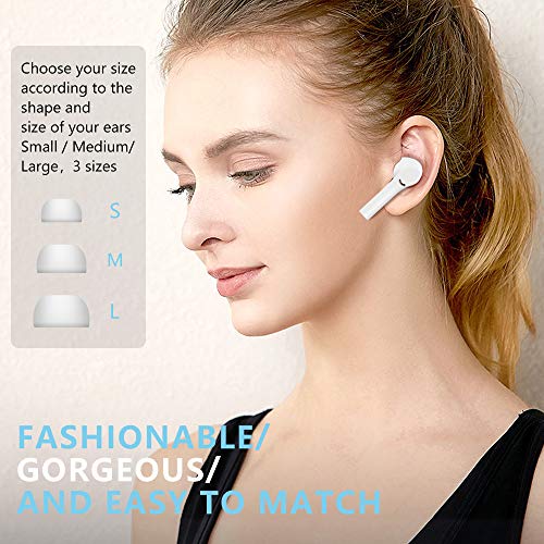 J5 True Wireless Earbuds with microphone, Noise Cancelling Bluetooth 5.2 Headphones, Hi-Fi Stereo Sound Headset earphones in-Ear deep Bass/IPX8 Waterproof/36H Playtime/Touch Control/USB-C Quick Charge | The Storepaperoomates Retail Market - Fast Affordable Shopping
