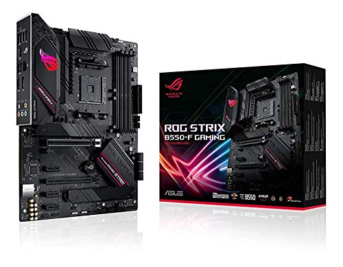 ASUS ROG Strix B550-F Gaming AMD AM4 Zen 3 Ryzen 5000 & 3rd Gen Ryzen ATX Gaming Motherboard (PCIe 4.0, 2.5Gb LAN, BIOS Flashback, HDMI 2.1, Addressable Gen 2 RGB Header and Aura Sync) (Renewed)