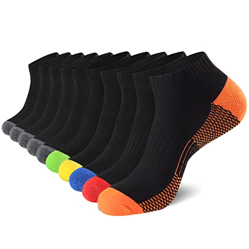 COOVAN 10 Pack Mens Ankle Low Cut Socks Athletic Cushion Casual Socks | The Storepaperoomates Retail Market - Fast Affordable Shopping