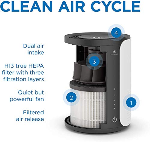 Medify MA-18 Air Purifier with H13 HEPA Filter – a Higher Grade of HEPA for 400 Sq. Ft. (99.9%) | Perfect for Office, Bedrooms, Dorms or Baby Nurseries – Black, 1-Pack | The Storepaperoomates Retail Market - Fast Affordable Shopping