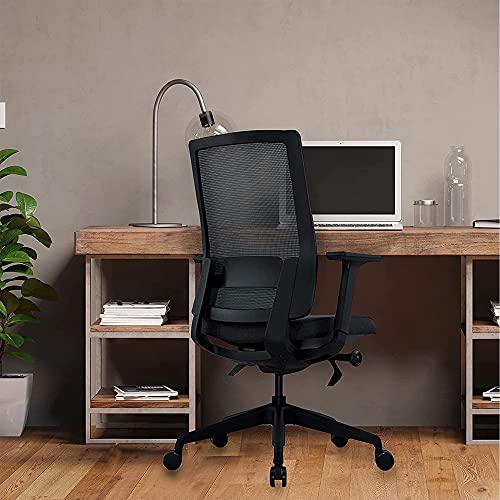 Magnus Now Tudu Ergonomic Office Chair – High Back, Adjustable Height, Lumbar Support, Arm Rest – Breathable Mesh Rolling Desk Chair – Computer Chair, Executive Swivel Chair (Black) | The Storepaperoomates Retail Market - Fast Affordable Shopping