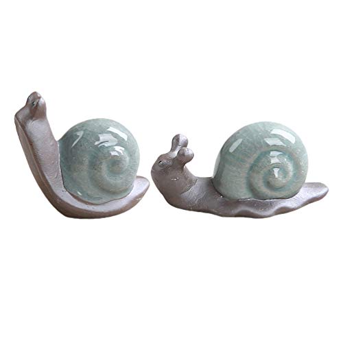 Amosfun 2Pcs Snail Figurine Ceramic- Miniature Snail Ornament – Miniature Cats Minifigures Unicorn Figurines Decor Figurine -Tea Table Ornament Mini Retro Creative -Decor Snail Figurine Ornament | The Storepaperoomates Retail Market - Fast Affordable Shopping