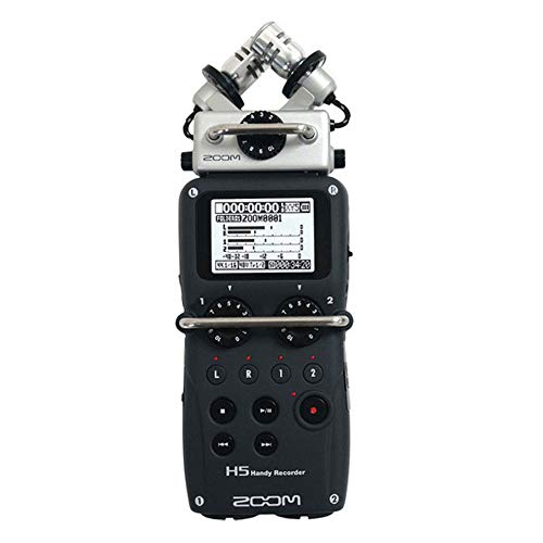 Zoom H5 4-Input / 4-Track Portable Handy Recorder with Interchangeable X/Y Mic Capsule + 32GB Memory Card + Lavalier Condenser Microphone + 4 AA Batteries & Charger + Tabletop Tripod/Handgrip | The Storepaperoomates Retail Market - Fast Affordable Shopping