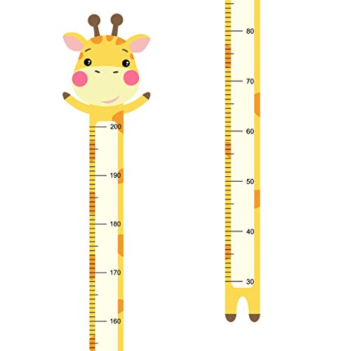Boodecal 7 inch x 6.6 ft Giraffe Cute Animal Cartoon Version Growth Chart for Kids Height Chart Ruler Wall Decor for Measuring Kids Boys Girls Removable Vinyl Wall Decals Stickers for Children Room Nursery | The Storepaperoomates Retail Market - Fast Affordable Shopping
