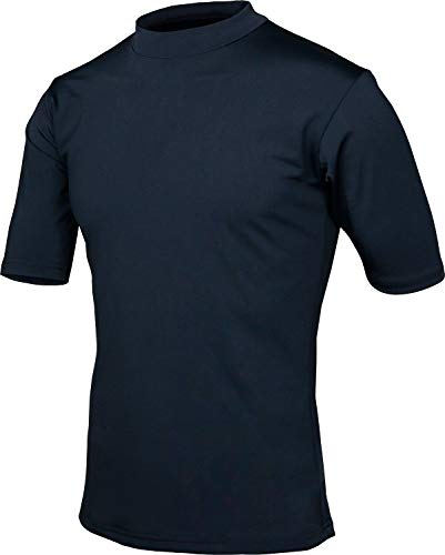 Leshang Quick Dry UPF50+ Rash Guard Swim Surf Shirts tee for Surfing Swimming Boating Beach (Black, XL)
