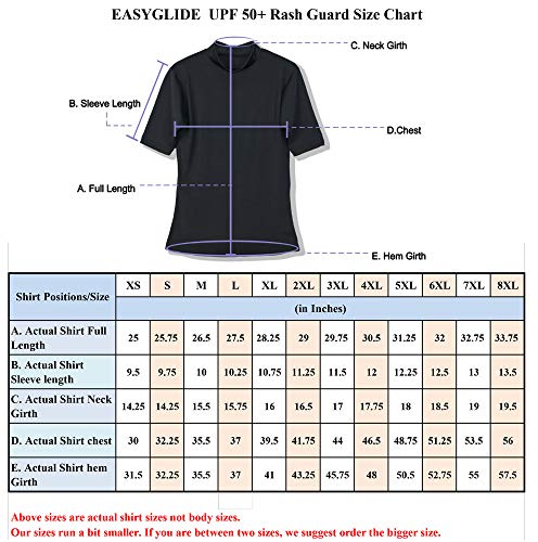 Leshang Quick Dry UPF50+ Rash Guard Swim Surf Shirts tee for Surfing Swimming Boating Beach (Black, XL) | The Storepaperoomates Retail Market - Fast Affordable Shopping