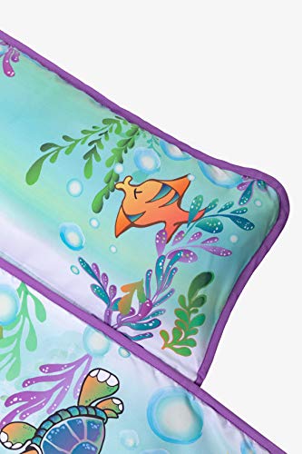 Baby Titi – Toddler Nap Mat with Removable Pillow – Carrying Handle with Straps Closure, Rollup Design, Soft Microfiber for Preschool, Daycare, Travel Sleeping Bag – Ages 2-4 Years (Mermaids) | The Storepaperoomates Retail Market - Fast Affordable Shopping