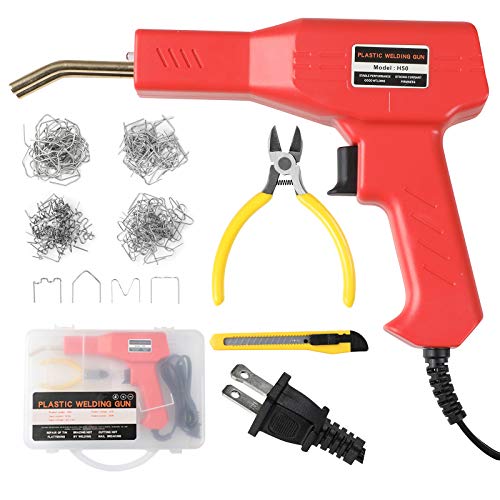 ATOLS Plastic Welding Machine Car Bumper Repair Kit, Plastic Welder Machine, 50W Hot Stapler Plastic Repair Kit, Hot Staple Gun Car Bumper Crack Repair Kit with Plier & 4 Types Hot Wave Flat Staples | The Storepaperoomates Retail Market - Fast Affordable Shopping
