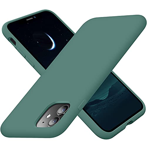Cordking iPhone 11 Case, Silicone Ultra Slim Shockproof Phone Case with [Soft Anti-Scratch Microfiber Lining], 6.1 inch, Midnight Green | The Storepaperoomates Retail Market - Fast Affordable Shopping