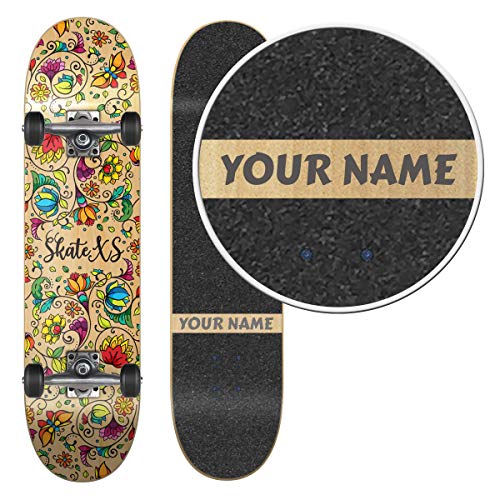 SkateXS Personalized Beginner Flowers Street Skateboard | The Storepaperoomates Retail Market - Fast Affordable Shopping