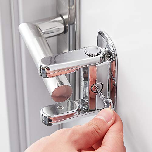 BBTKCARE Door Lever Lock | Easy DIY Installation–Widely Compatible with Standard Door Handles– 2 Pack | The Storepaperoomates Retail Market - Fast Affordable Shopping