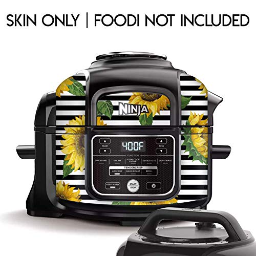 KRAFT’D Wrap for Ninja Foodi 5 Quart – QT Accessories Cover Sticker – Wraps fit Deluxe Cooker Mdl: FD101 | Sunflower | The Storepaperoomates Retail Market - Fast Affordable Shopping