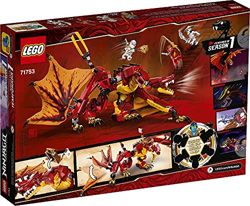 LEGO NINJAGO Legacy Fire Dragon Attack 71753 Ninja Playset Building Kit, Featuring a Flying Dragon Toy; New 2021 (563 Pieces) | The Storepaperoomates Retail Market - Fast Affordable Shopping
