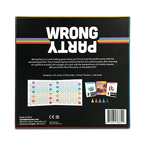 TeeTurtle Wrong Party Base Game, Black | The Storepaperoomates Retail Market - Fast Affordable Shopping