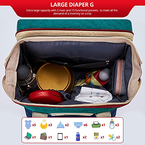 Ya Diaper Bag with Changing Station Bonus Changing Pad Sunshade USB Charging Port | The Storepaperoomates Retail Market - Fast Affordable Shopping