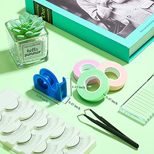 3 Rolls Lash Tape Eyelash Tape for Eyelash Extension with Blue Plastic Tape Dispenser Cutter Breathable Fabric PE Tape Under Eye for Sensitive Skin Eyelash Extensions Supplies | The Storepaperoomates Retail Market - Fast Affordable Shopping