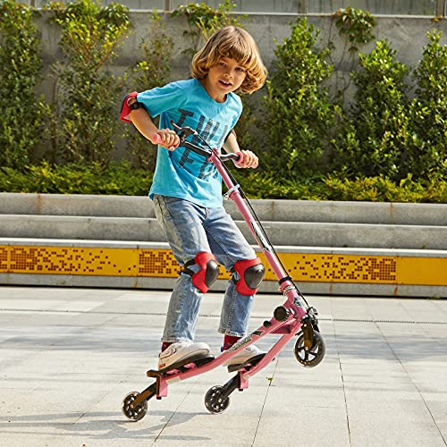 Scooter 3 Wheels LED Light Up Swing Wiggle Speeder for Kids Ages 3-8 with Adjustable Handlebar Height Self-Propelling Drifting Scooter | The Storepaperoomates Retail Market - Fast Affordable Shopping