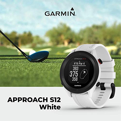 Garmin Approach S12 Premium GPS Golf Watch, White with Wearable4U Power Pack Bundle | The Storepaperoomates Retail Market - Fast Affordable Shopping