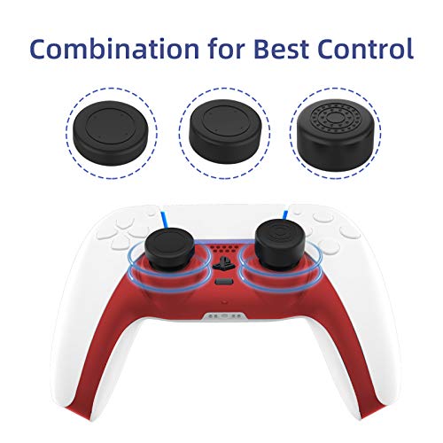 NexiGo PS5 Controller Faceplate with Thumb Grips, Replacement Shell Decoration Accessories, Grip Decorative Strip for Sony Playstation 5 DualSense Controller, Red | The Storepaperoomates Retail Market - Fast Affordable Shopping