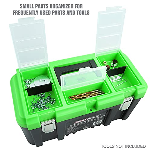 OEMTOOLS 22160 19″ Tool Box with Removable Tool Tray, Security Slot for Padlocks, Easy Access Tool Box Multiple Compartments Lid, Max. Weight 40 Lb. | The Storepaperoomates Retail Market - Fast Affordable Shopping