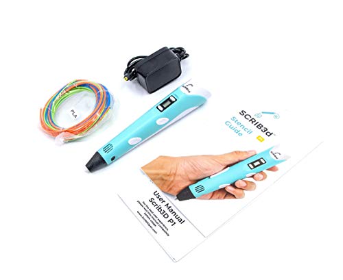 SCRIB3D P1 3D Printing Pen Starter Set: – Includes SCRIB3D P1 3D Pen, 3 Starter Colors of PLA Filament, Stencil Book + Project Guide, and our Silicone Doodle & Design Mat | The Storepaperoomates Retail Market - Fast Affordable Shopping