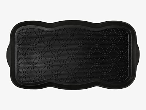 A1 Home Collections A1HC Boot Tray-Water Resistant Rubber Utility Shoe Mat for Indoor and Outdoor Use in All Seasons Multi-Purpose Boot Tray Mat 16″X31″