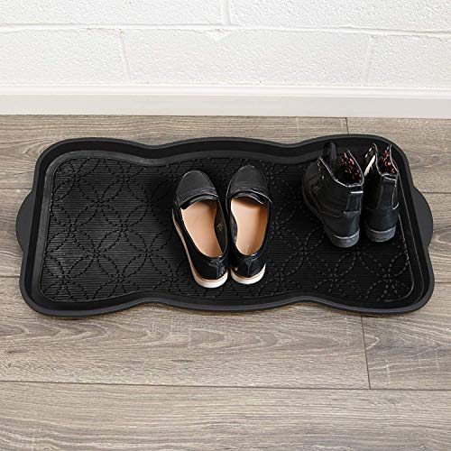 A1 Home Collections A1HC Boot Tray-Water Resistant Rubber Utility Shoe Mat for Indoor and Outdoor Use in All Seasons Multi-Purpose Boot Tray Mat 16″X31″ | The Storepaperoomates Retail Market - Fast Affordable Shopping