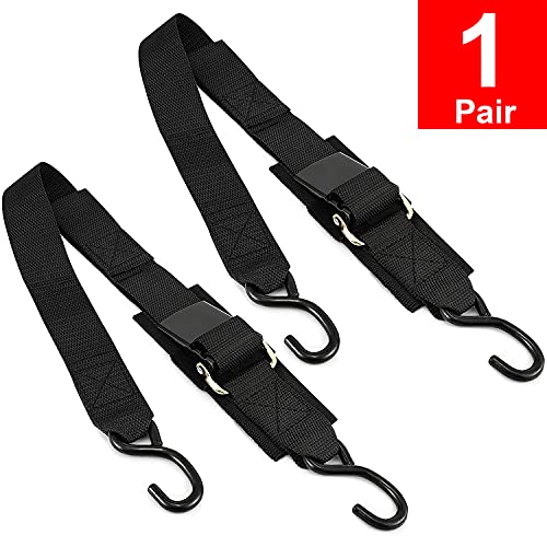 Boat Transom Tie Down Straps to Trailer Buckle Strap for Marine Jet Ski PWC Trailers Pontoon 2″ x4’ (2 Pack) 1200 LBS Capacity | The Storepaperoomates Retail Market - Fast Affordable Shopping