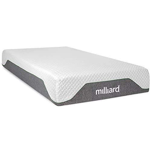 Milliard Memory Foam Mattress 10 inch Firm, Bed-in-a-Box | Pressure Relieving, Classic (Full)