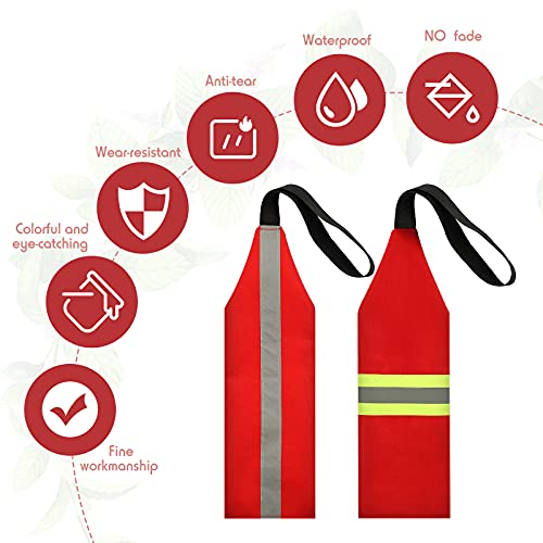 Ohmfluke 2 Pieces Safety Travel Flag for Kayak Red Canoe Safety Flag with Webbing for Kayak Canoes Towing Warning Flag Safety Accessories Flag Sign Kit Reflective | The Storepaperoomates Retail Market - Fast Affordable Shopping