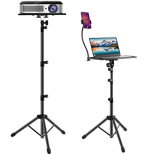 Projector Laptop Stand,Computer Stand with Phone Holder,Adjustable Height Laptop Tripod,Outdoor Foldable Dj Equipment Holder Mount Apply to Stage Or Studio (18-47 INCH) | The Storepaperoomates Retail Market - Fast Affordable Shopping